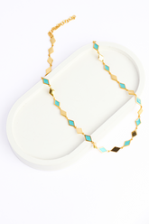 Golden Mosaic Necklace