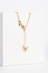 Swallow Swoop Lariat Necklace
