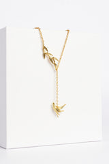Swallow Swoop Lariat Necklace