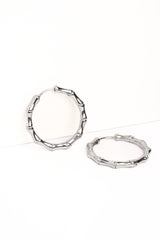 Bamboo Glam Hoop Earrings