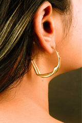 Naked Ambitions Hoop Earrings
