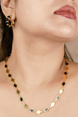 Golden Mosaic Necklace