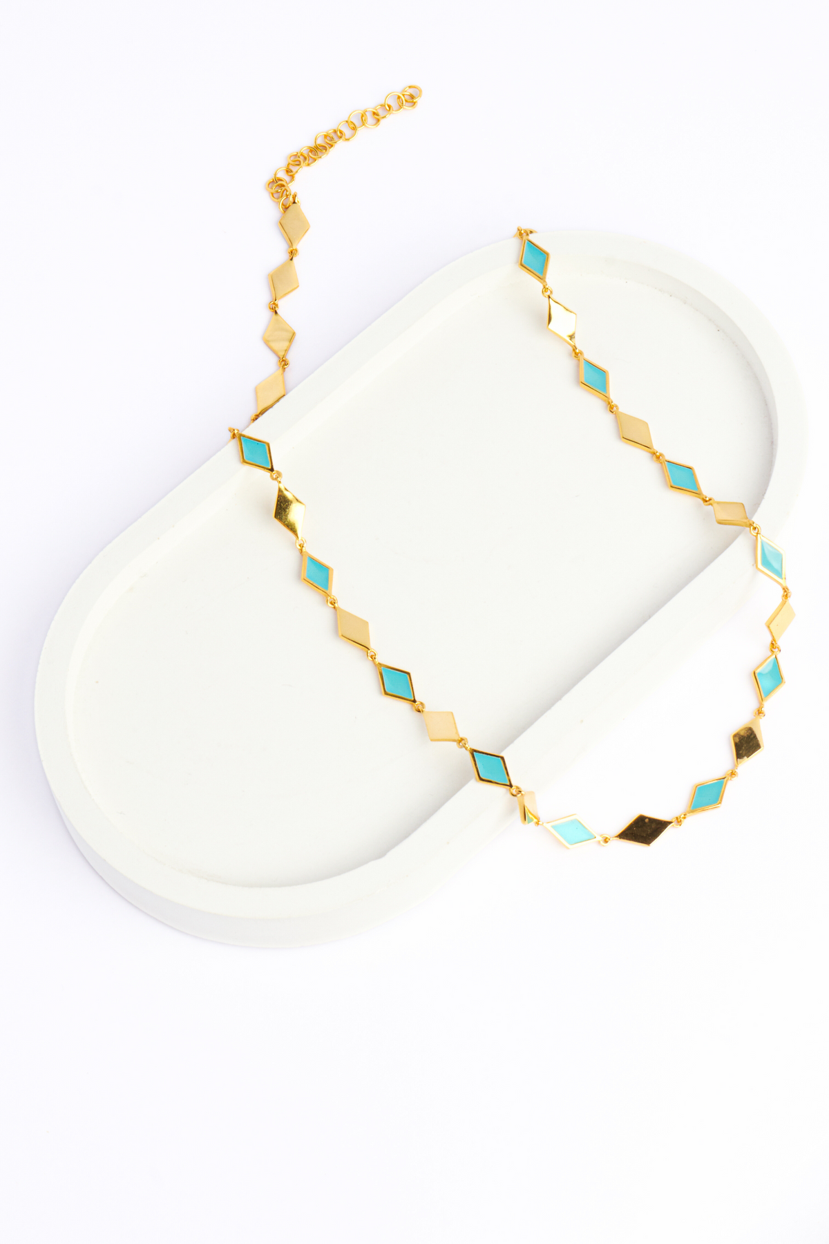 Golden Mosaic Necklace