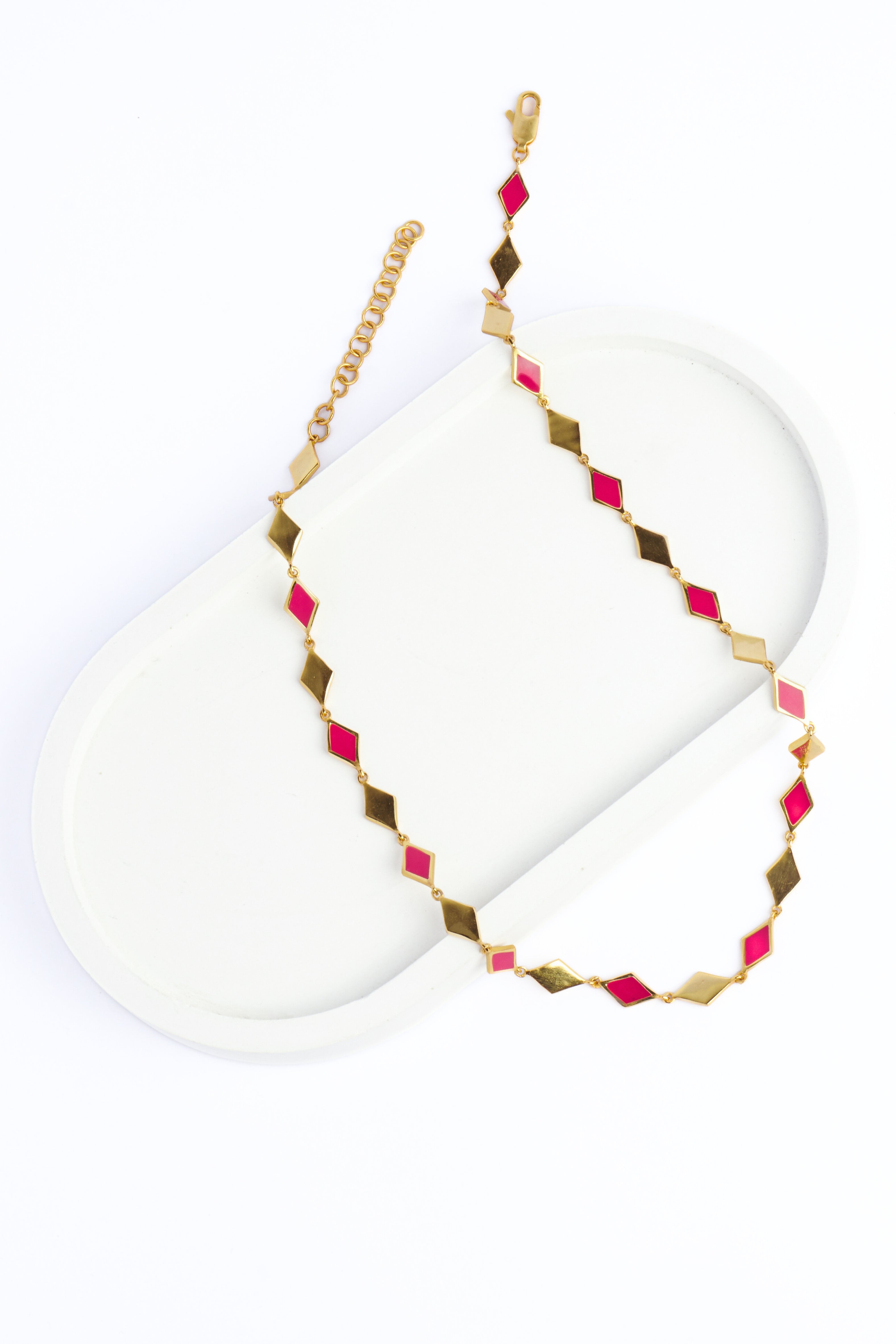 Golden Mosaic Necklace