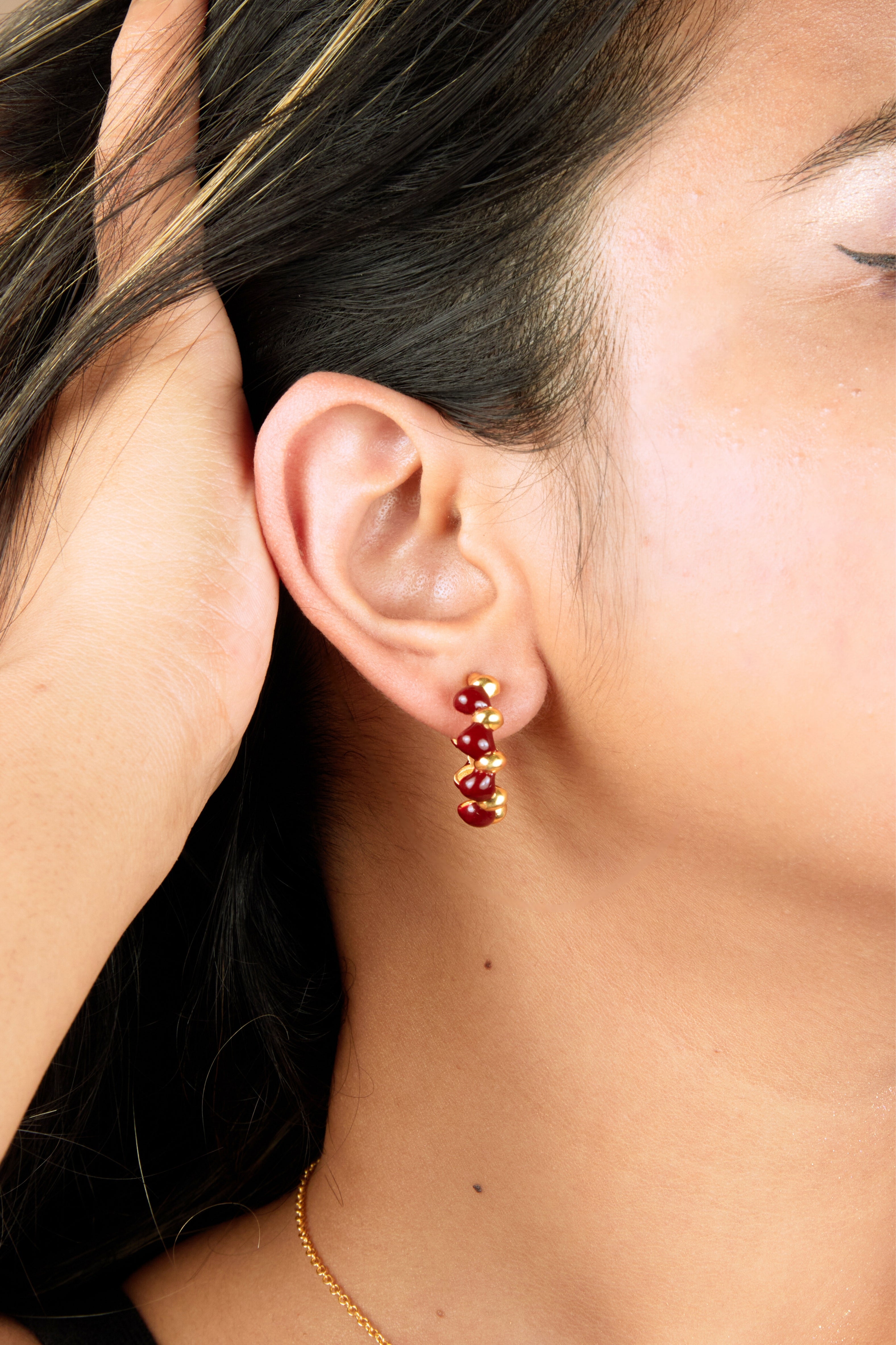 Bubble Hoop Earrings