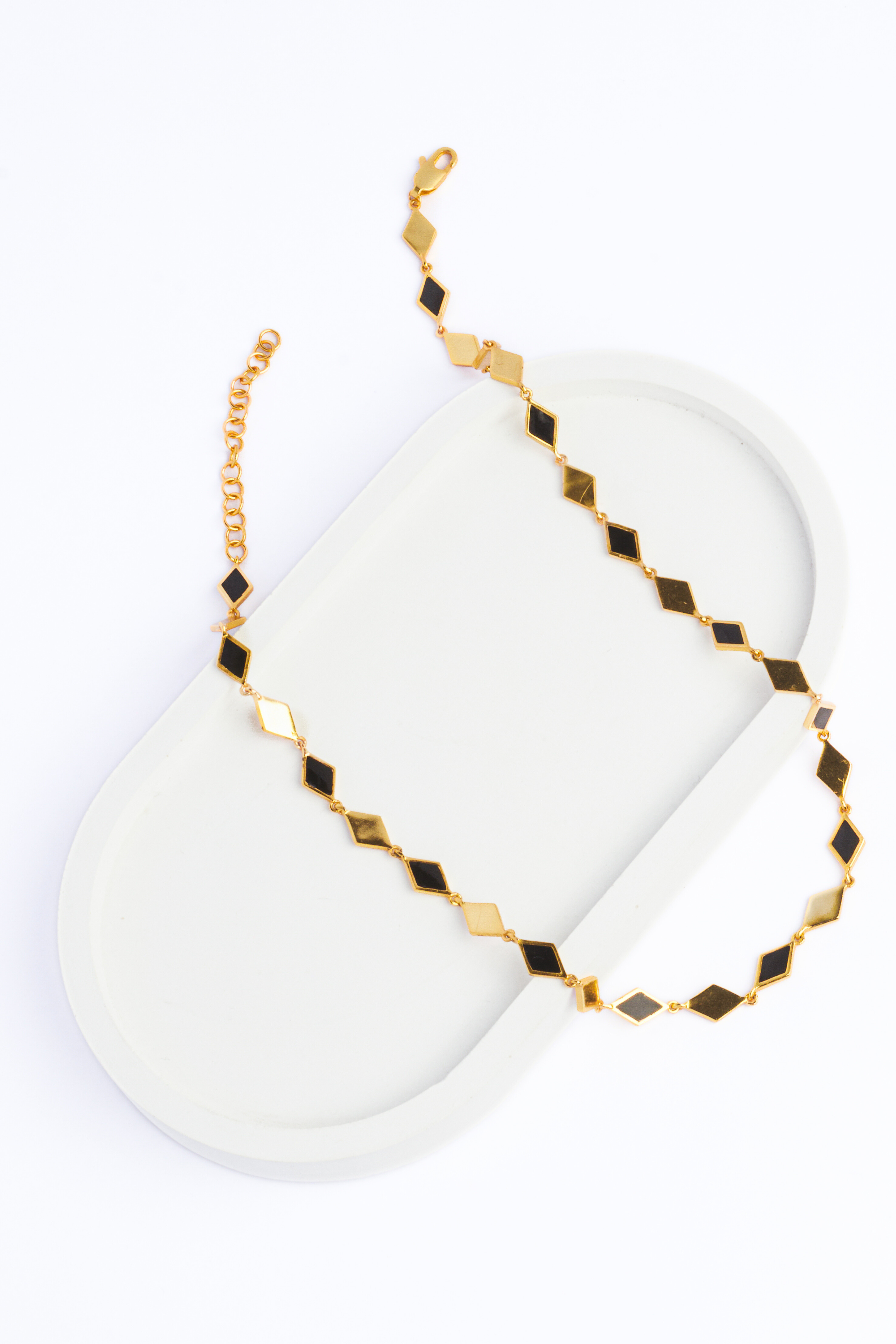 Golden Mosaic Necklace