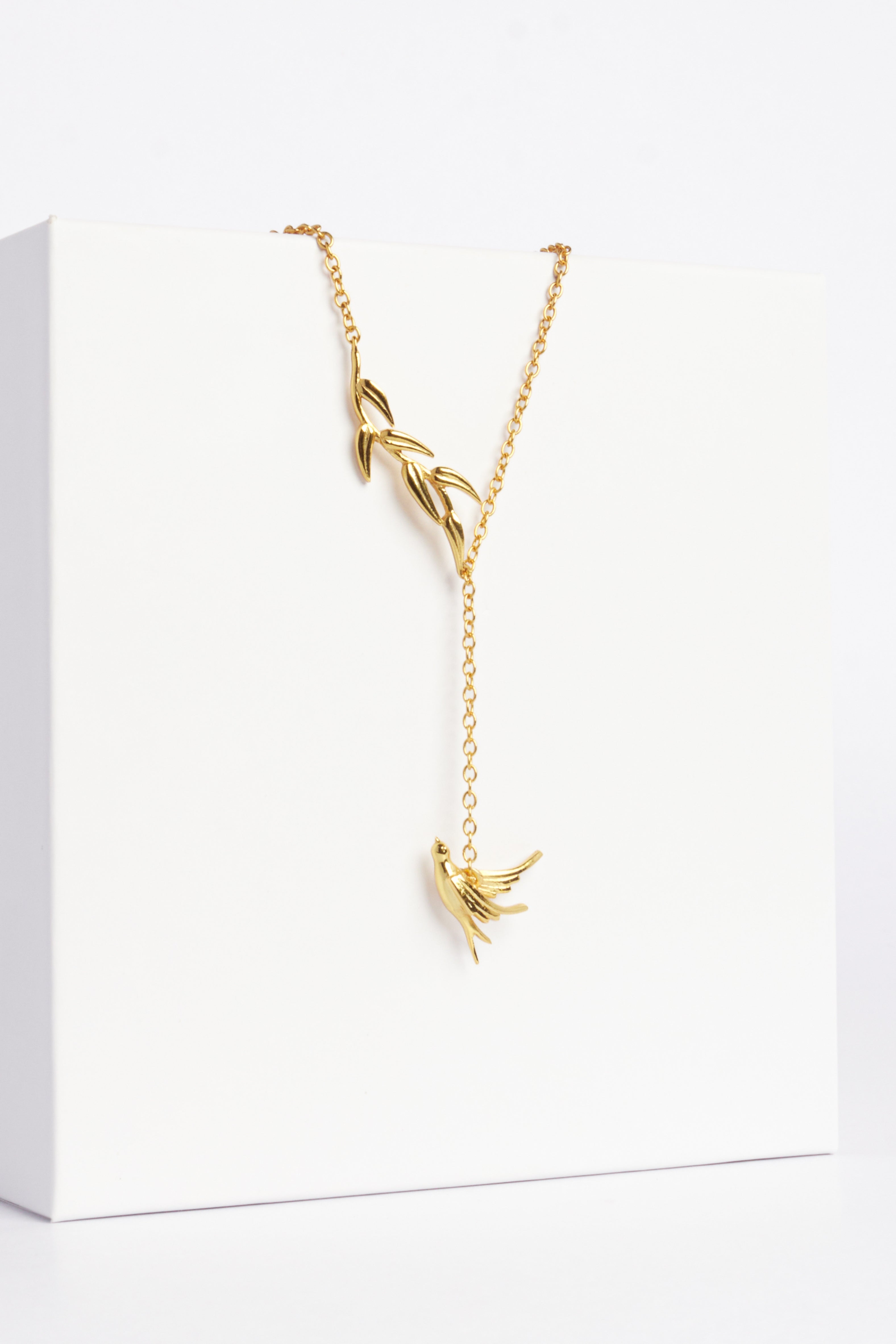 Swallow Swoop Lariat Necklace