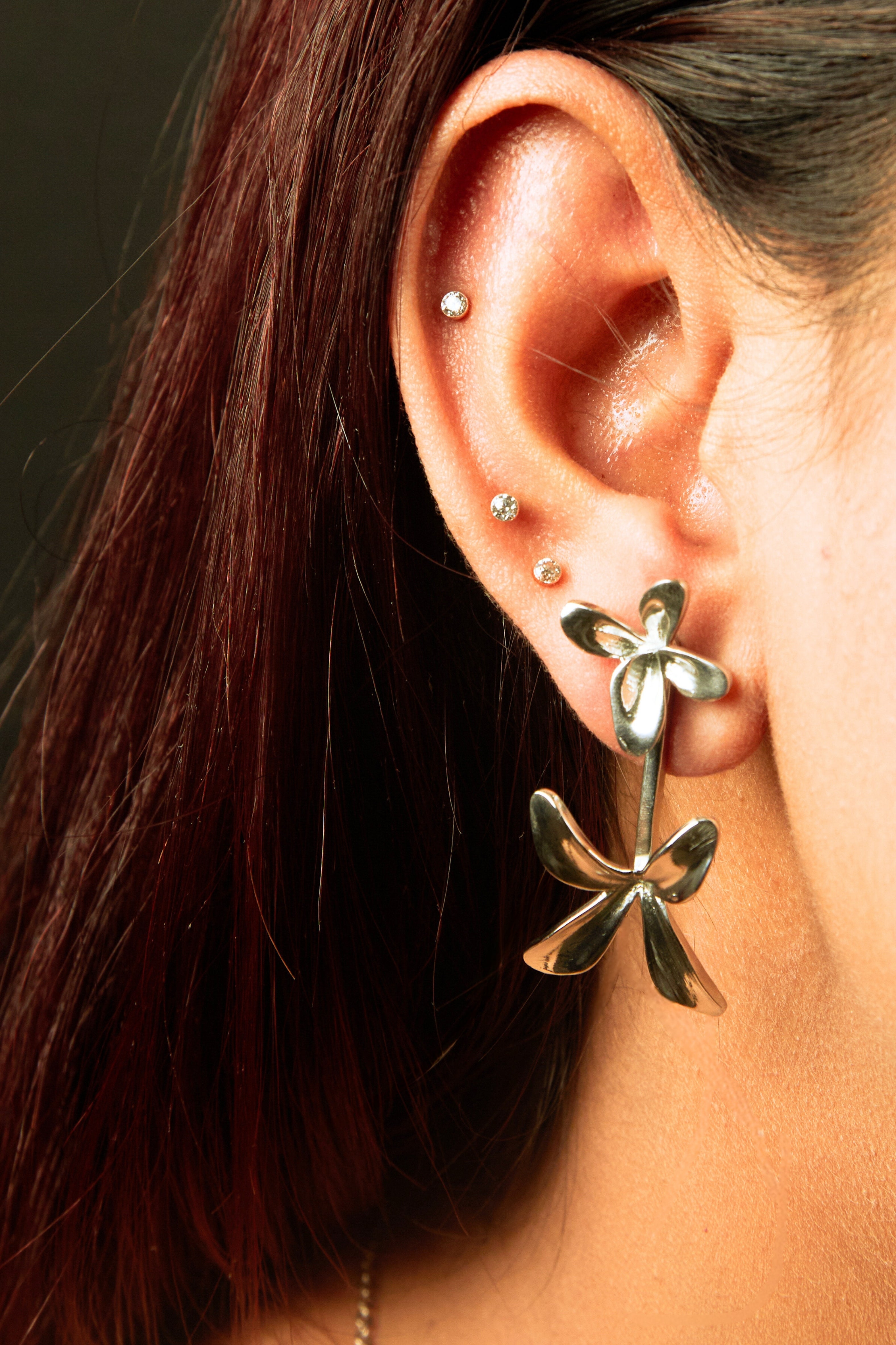 2 way Petal Play Ear Jacket Earrings