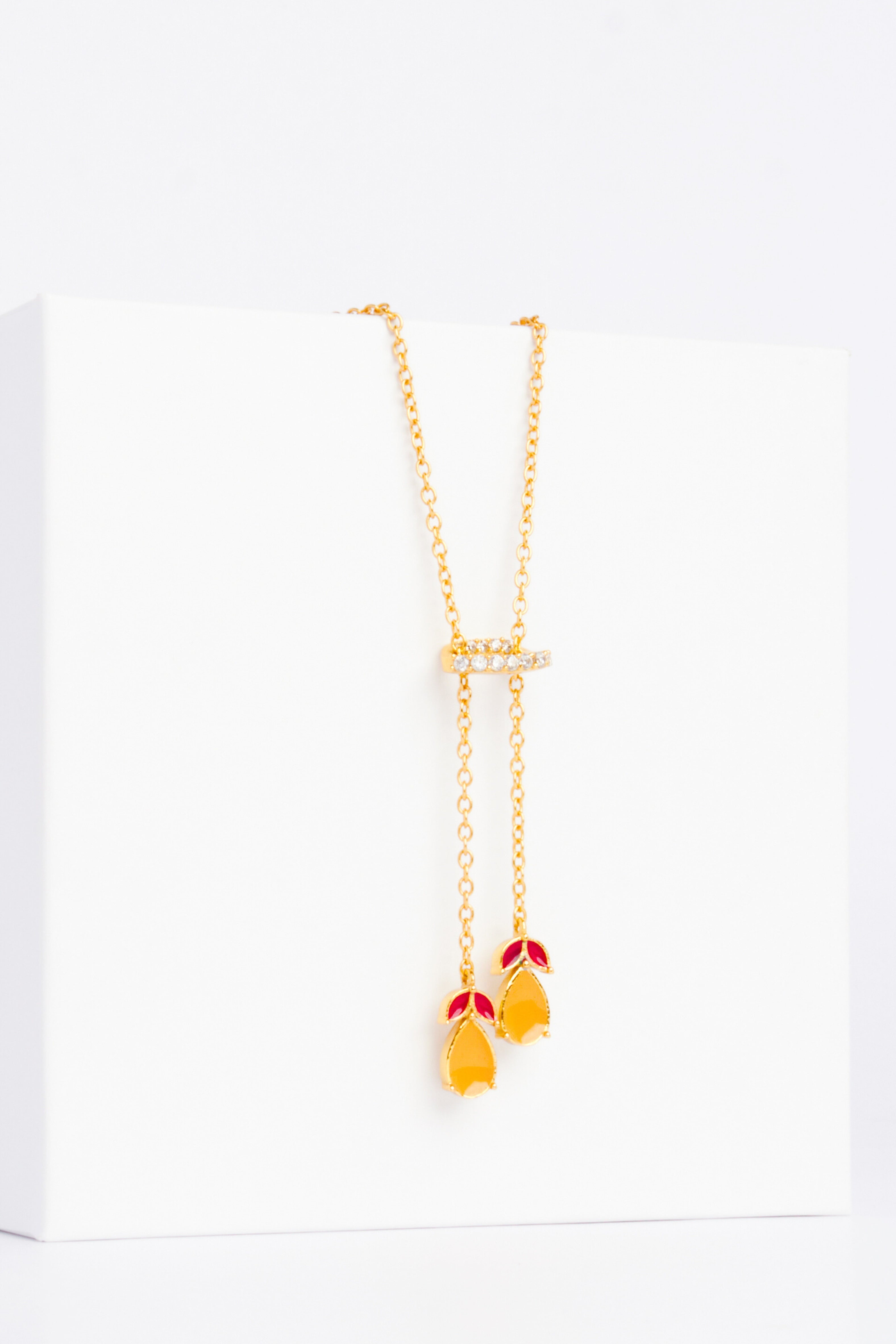 Lush Drops Lariat Necklace