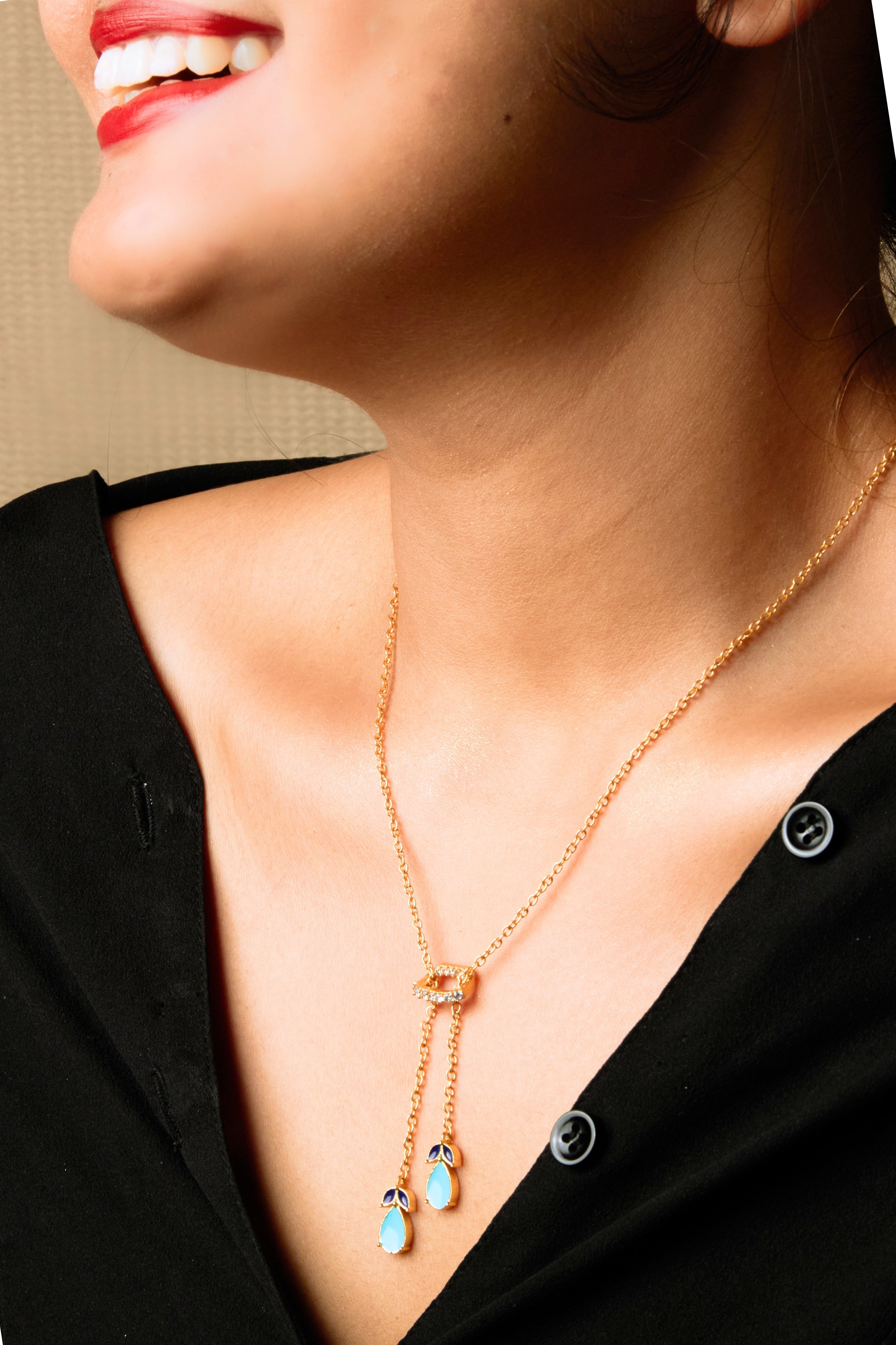 Lush Drops Lariat Necklace