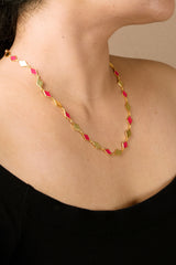 Golden Mosaic Necklace