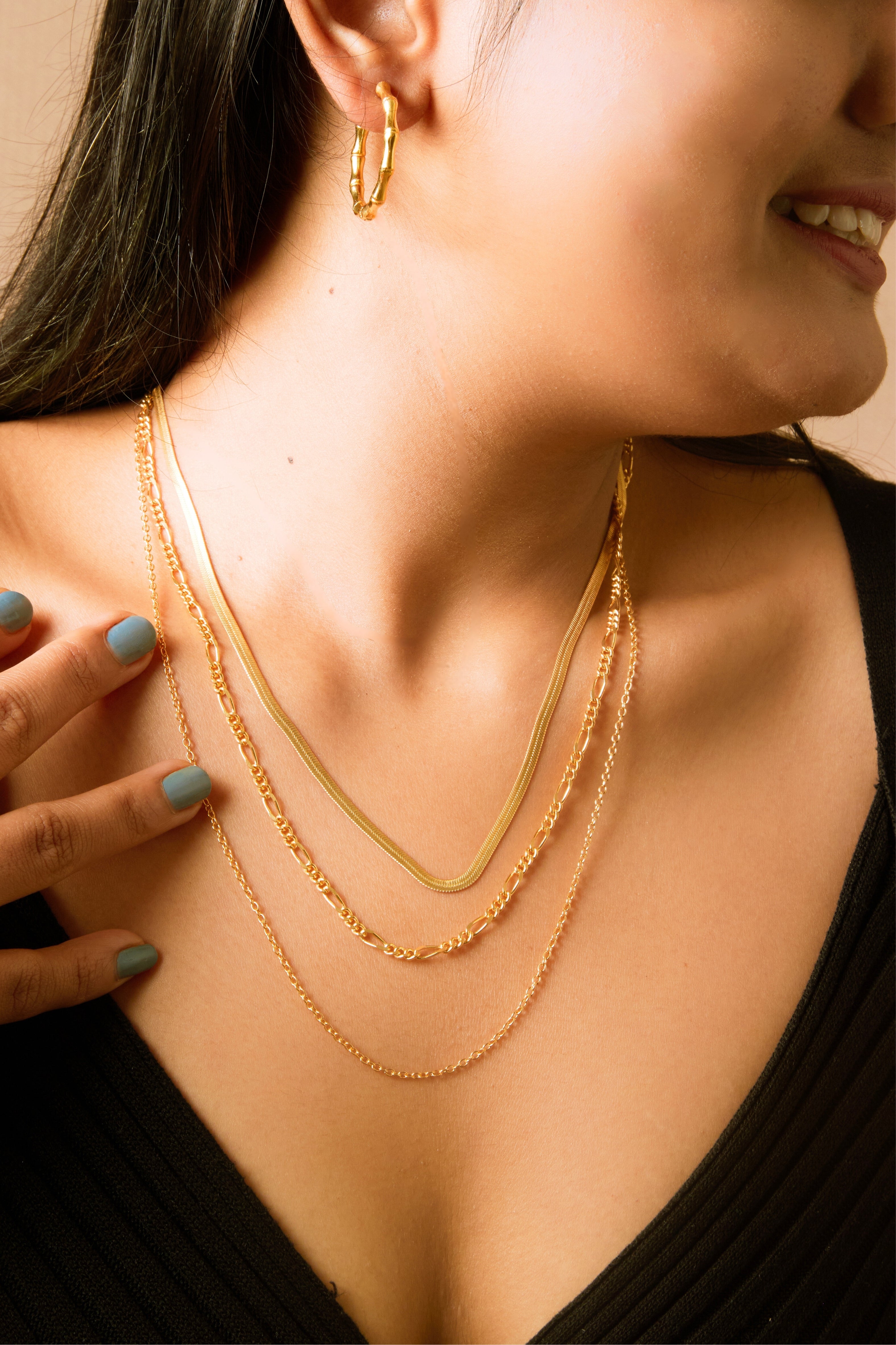 Glamour Cascade Layered Necklace