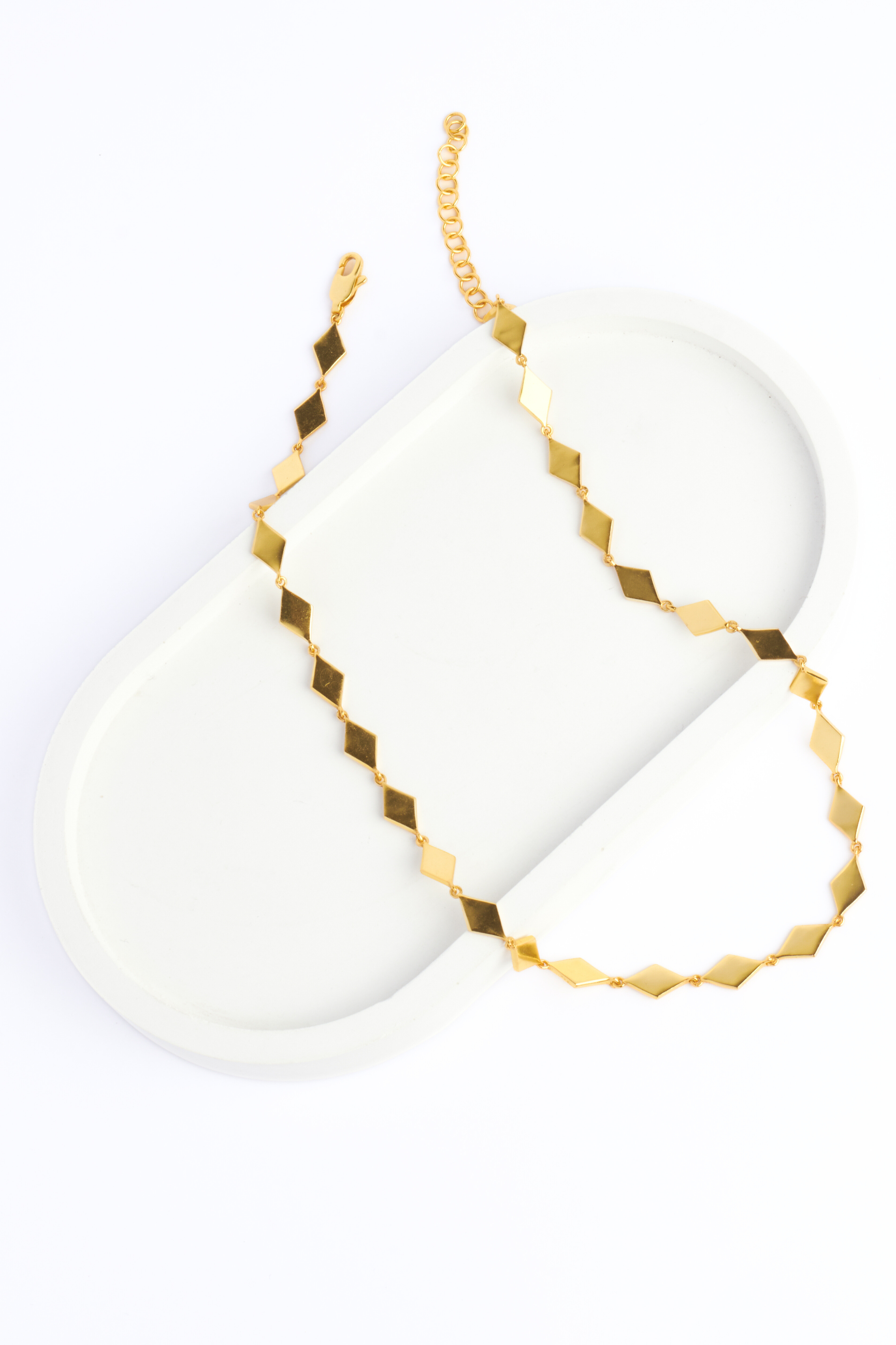 Golden Mosaic Necklace